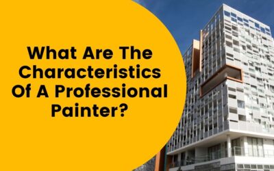 What Are The Characteristics Of Professional Painters?